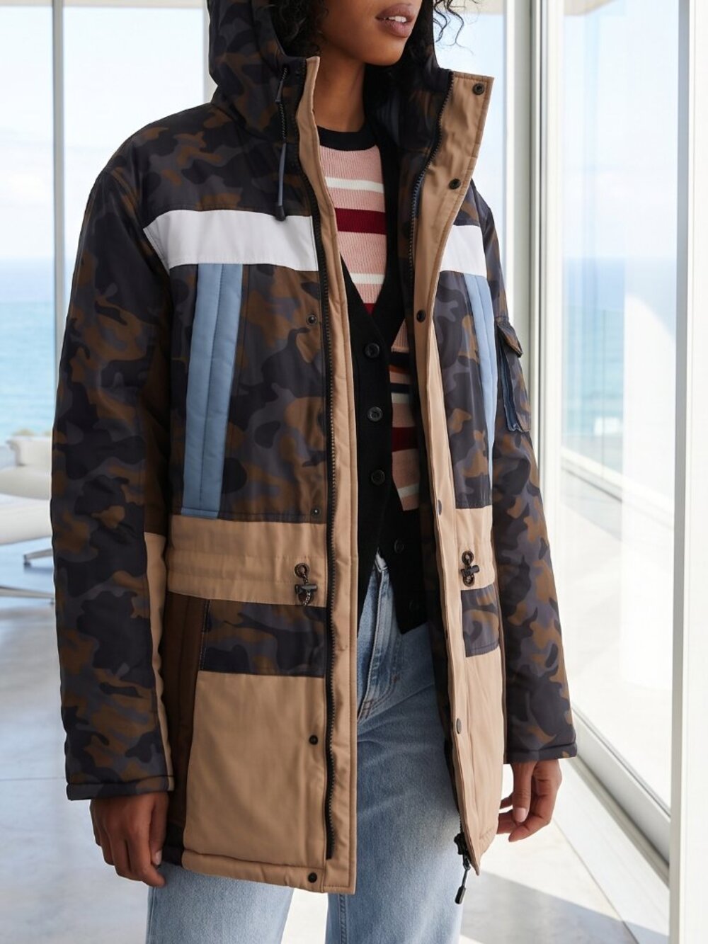 $510 MUNTHE Navigate Coat w hood EU38 / US MED